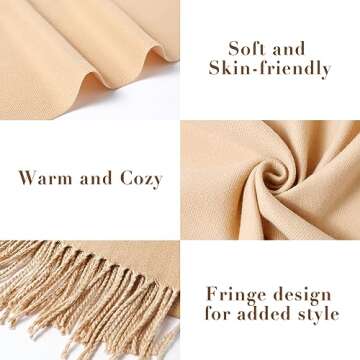 Stylish maamgic Women’s Large Pashmina Shawls for All Occasions