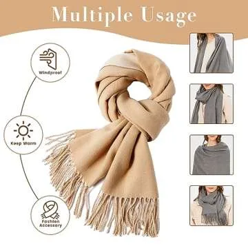 Stylish maamgic Women’s Large Pashmina Shawls for All Occasions