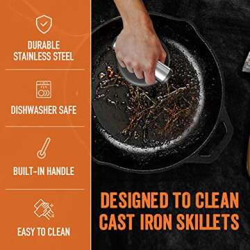 Durable Yukon Glory Cast Iron Skillet Cleaner