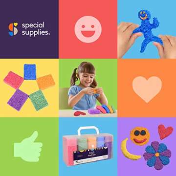 Kids Fun Foam Modeling Beads Play Kit for Creative Learning