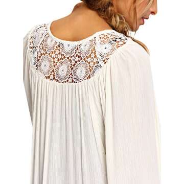 SweatyRocks Women's Tassel Kimono Fringe Cardigan Beachwear Cover up White S