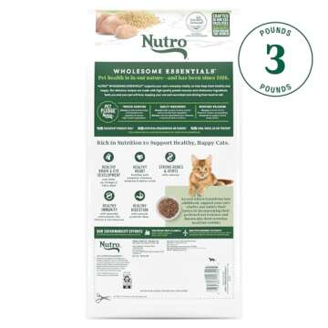 NUTRO WHOLESOME ESSENTIALS Kitten Natural Dry Cat Food for Early Development Farm-Raised Chicken & B...