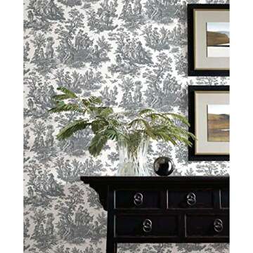 RoomMates Waverly Country Life Toile Peel and Stick Wallpaper
