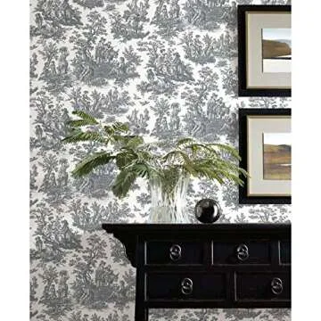 RoomMates Waverly Country Life Toile Peel and Stick Wallpaper