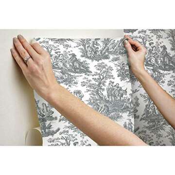 RoomMates Waverly Country Life Toile Peel and Stick Wallpaper