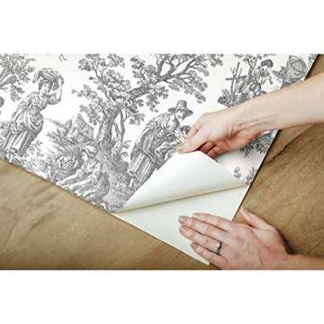 RoomMates Waverly Country Life Toile Peel and Stick Wallpaper