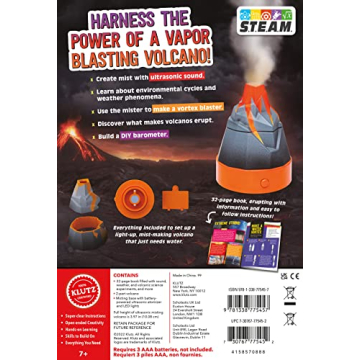 Klutz Ultrasonic Misting Volcano - Fun Science for Kids