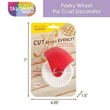 Talisman Designs Pastry Wheel Cutter | Perfect for Pies