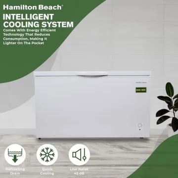 14 cu ft Chest Freezer - Space-Saving & Garage Ready