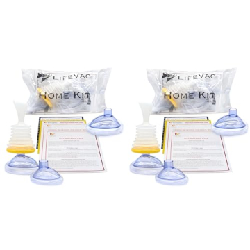 LifeVac Home Kit 2 Pack - Portable Suction Rescue Device, First Aid Kit for Kids and Adults
