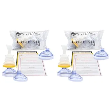 LifeVac Home Kit 2 Pack - Portable Suction Rescue Device, First Aid Kit for Kids and Adults