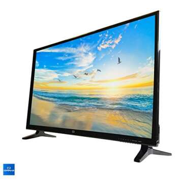 continuus 28-inch TV | CT-2870, 720p Small Non-Smart TV, High Definition LED with HDMI, USB, VGA, & Headphone - Compatible with Amazon Fire, Apple TV & ROKU Stick | 2024 Model