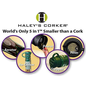 Haley's Corker 5-in-1 Wine Pourer and Stopper