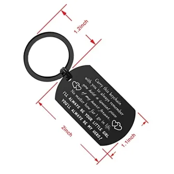 Drive Safe Dad Keychain - Daughter's Love Gift