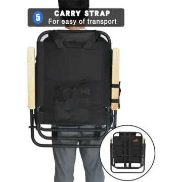 DRAXDOG Beach Chair - Folding & Adjustable Comfort