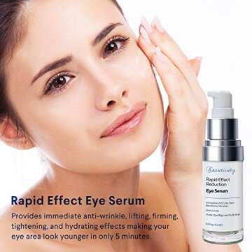 Rapid Reduction Eye Serum Eye Cream Eye Wrinkle Cream Reduce Under-Eye Bags, Wrinkles, Dark Circles, Fine Lines & Crow's Feet Instantly and Visibly for Women Men