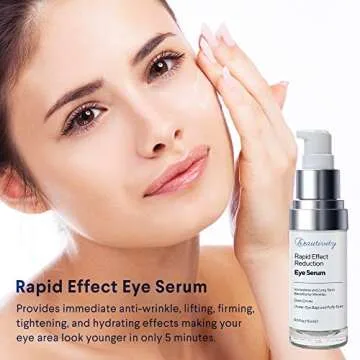 Rapid Reduction Eye Serum Eye Cream Eye Wrinkle Cream Reduce Under-Eye Bags, Wrinkles, Dark Circles, Fine Lines & Crow's Feet Instantly and Visibly for Women Men