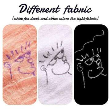 Heat Erasable Fabric White Marking Pens with 20 Refills for Tailors Sewing and Quilting Dressmaking, White Heat Erase Pens of Fabrics.