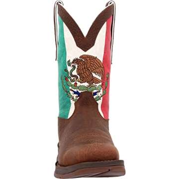 Durango Men's Rebel Western Boot with Mexico Flag