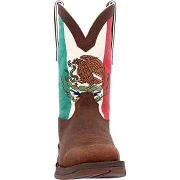 Durango Men's Rebel Western Boot with Mexico Flag