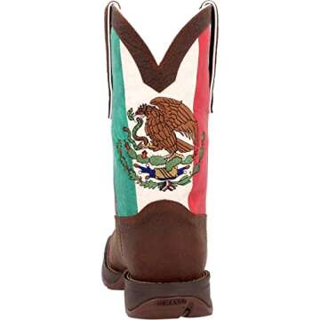 Durango Men's Rebel Western Boot with Mexico Flag