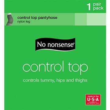 No Nonsense Control Top Pantyhose for Comfort and Style