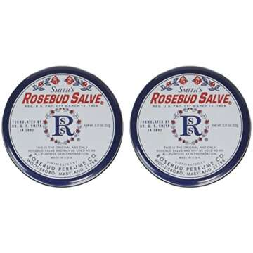 Rosebud Perfume Co. Lip Salve-Rosebud, 2 pack