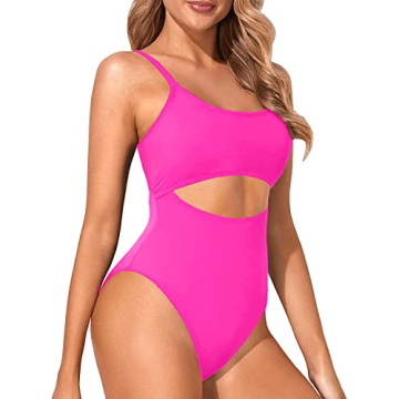 Flattering Tempt Me Scoop Neck Cutout Swimsuit for Women