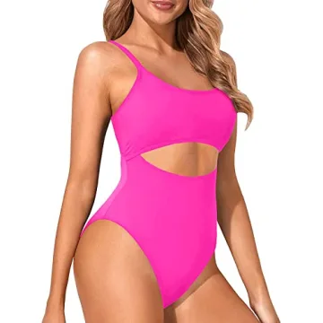 Flattering Tempt Me Scoop Neck Cutout Swimsuit for Women