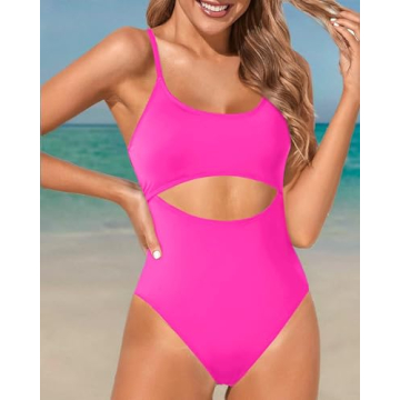 Flattering Tempt Me Scoop Neck Cutout Swimsuit for Women