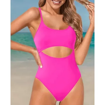 Flattering Tempt Me Scoop Neck Cutout Swimsuit for Women