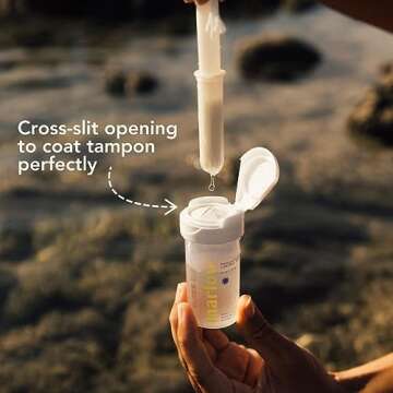 Marlow Revolutionary Tampon Lubricant I Make Tampons Easy to Insert | Pain-Free Tampon Insertion | Easy Glide One Dip | PH Balanced I Water-Based I MarLube | (40mL)