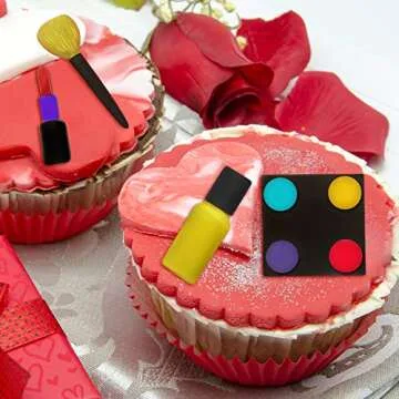 Four Makeup Design Silicone Molds for Baking and Crafts