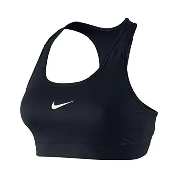 Nike Women's Victory Compression Sports Bra - Black/White, Medium