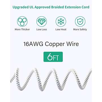 Mifaso Surge Protector with 8 AC Outlets & 3 USB Ports