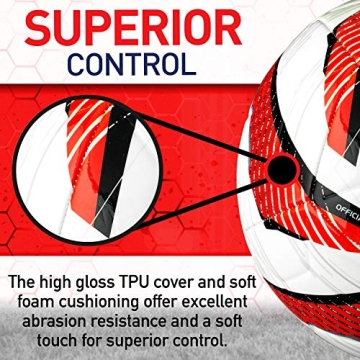 Franklin Sports Official Size 5 Soccer Ball with Pump