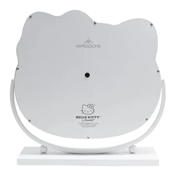 Hello Kitty Kawaii Desk Mirror with LED Lights