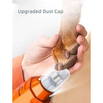 pedgogo Dog Nail Grinder Super Quiet 45 db 6-Speed Pet Nail Grinder with 2 LED Lights 12000RPM & 3 G...