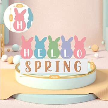 Easter Bunny Decor Set for Home Spring Celebrations