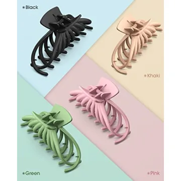 OPAUL Matte Nonslip Large Hair Claw Clips for Women
