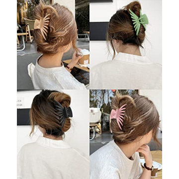 OPAUL Matte Nonslip Large Hair Claw Clips for Women