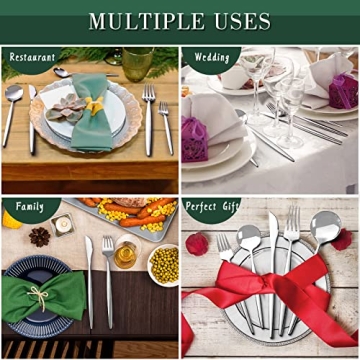 40-Piece CEKEE Stainless Steel Flatware Set for 8