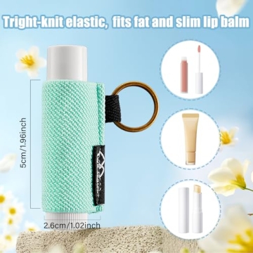 WK IEASON Lip Balm Holder - Keychain Sleeve Clips