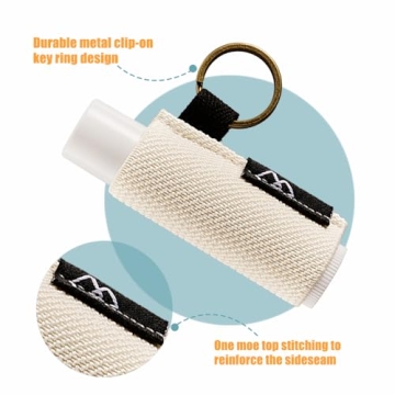 WK IEASON Lip Balm Holder - Keychain Sleeve Clips