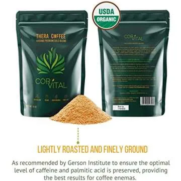 Cor-Vital Try It Now Coffee Enema Kit for Colon Cleansing with 1/2 LB Enema Coffee - Enema Bucket Kit - Gerson Approved Home Enema Kit - Enema Coffee Organic - Therapy Roast Coffee Detox Cleanse