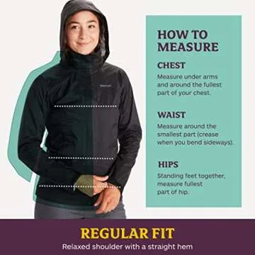 MARMOT Women's Lightweight Eco Rain Jacket for Outdoor Activities