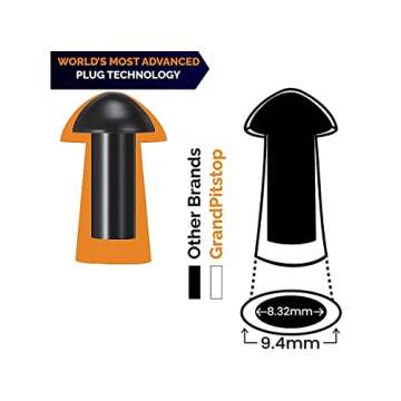 GRAND PITSTOP Tubeless Tire Gun Puncture Repair Kit with Mushroom Plug for Tyre Punctures and Flats on Cars, Motorcycles, ATV, Trucks & Tractors (Gun Puncture kit 15 Plugs, Green)