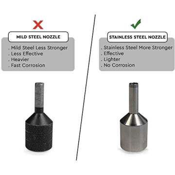 GRAND PITSTOP Tubeless Tire Gun Puncture Repair Kit with Mushroom Plug for Tyre Punctures and Flats on Cars, Motorcycles, ATV, Trucks & Tractors (Gun Puncture kit 15 Plugs, Green)