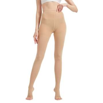 MGANG 20-30mmHg Compression Pantyhose for Men & Women