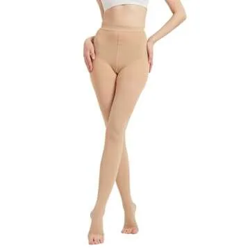 MGANG 20-30mmHg Compression Pantyhose for Men & Women